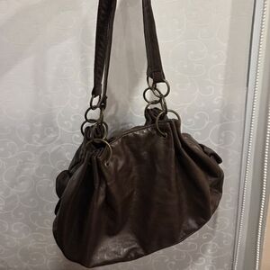 Women's Classic Brown Shoulder Bag
